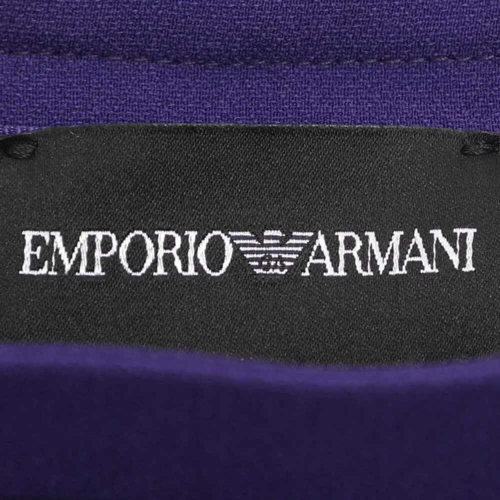 Emporio Armani Purple Crepe Fabric Mini Skirt S - Picture 7 of 7